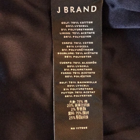 J Brand x Halpern Tailored Denim Blazer Size M NWT - Picture 10 of 12